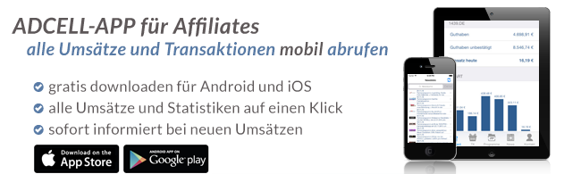 ADCELL-App für unterwegs